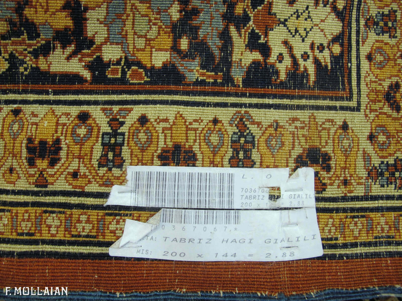 Tappeto Persiano Antico Tabriz Hagi Gialili n°:70367067
